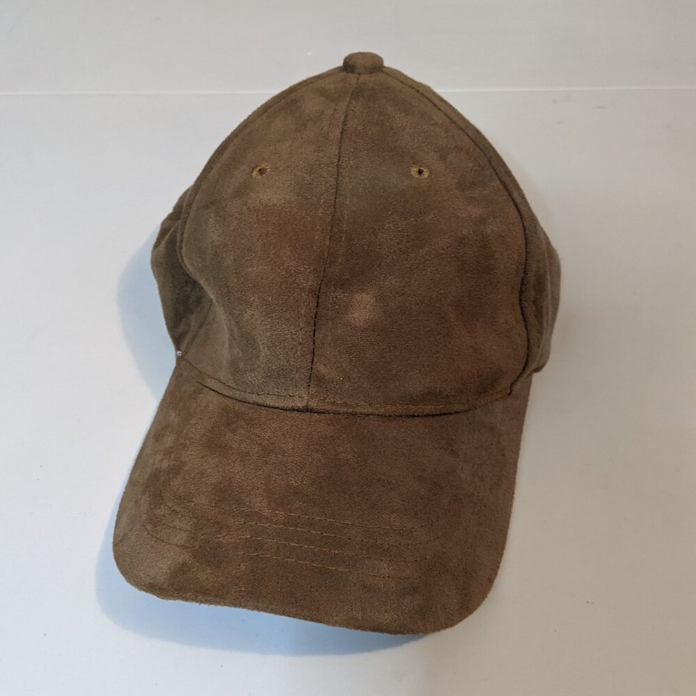 Unbranded Faux Suede Women's Baseball Cap - Olive Green, One Size